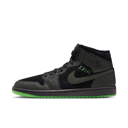 Air Jordan 1 Mid SE (Black/Black/Sequoia)
