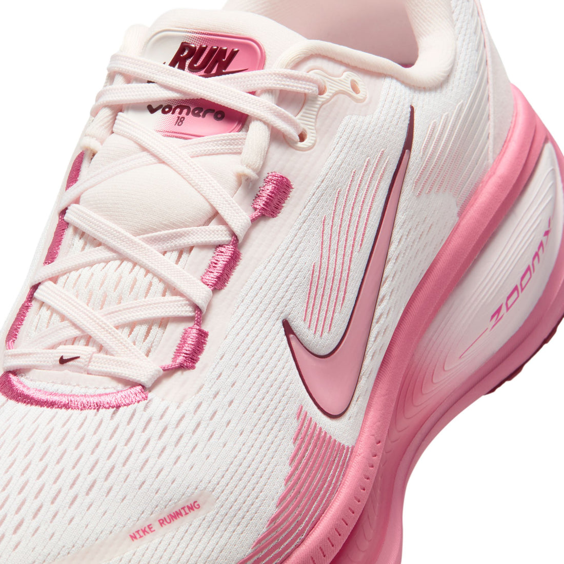 WMNS Nike Vomero 18 (White/Peony/Pearl Pink)