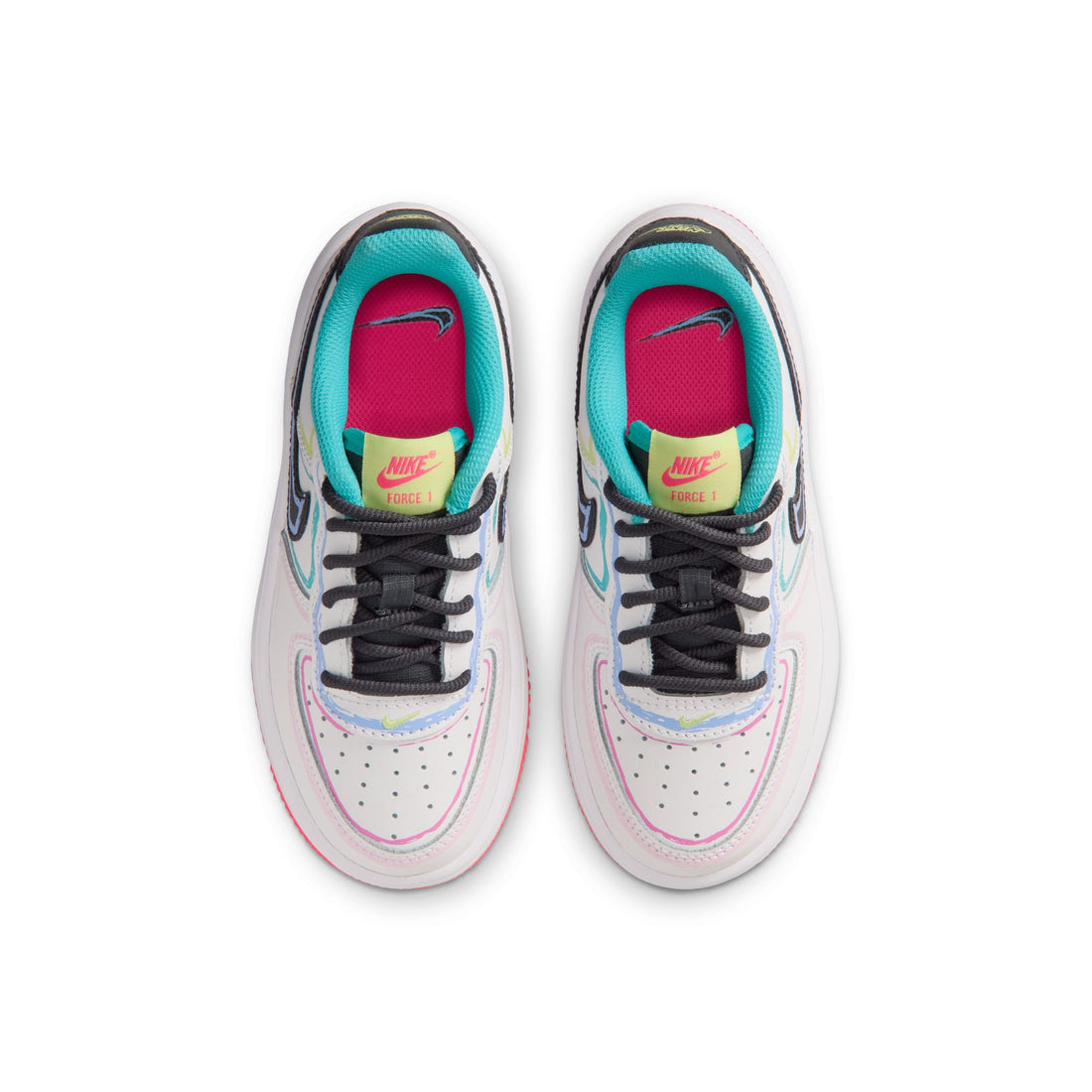 Nike Air Force 1 Low BP Lace (White/Anthracite/Hyper Pink)