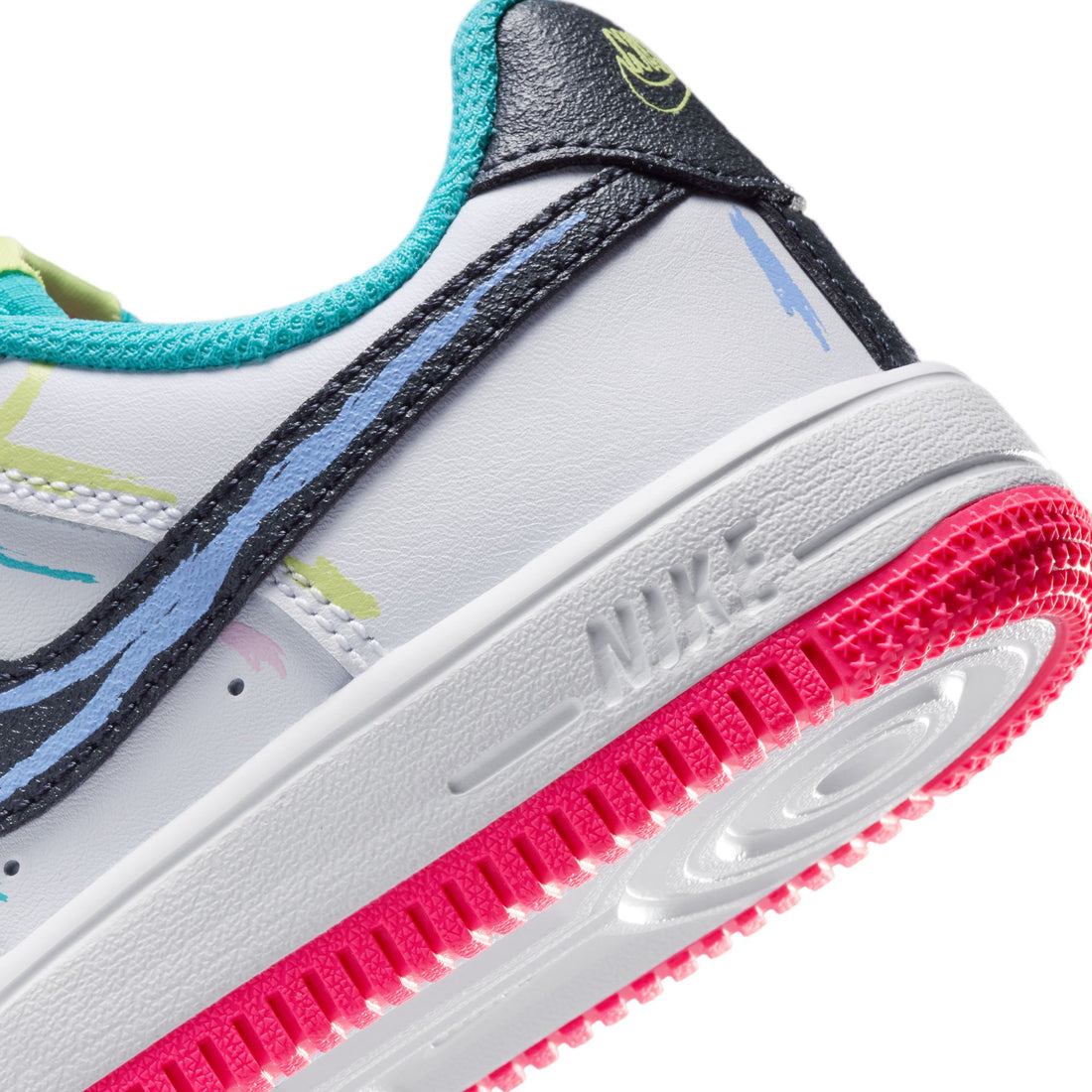 Nike Air Force 1 Low BP Lace (White/Anthracite/Hyper Pink)