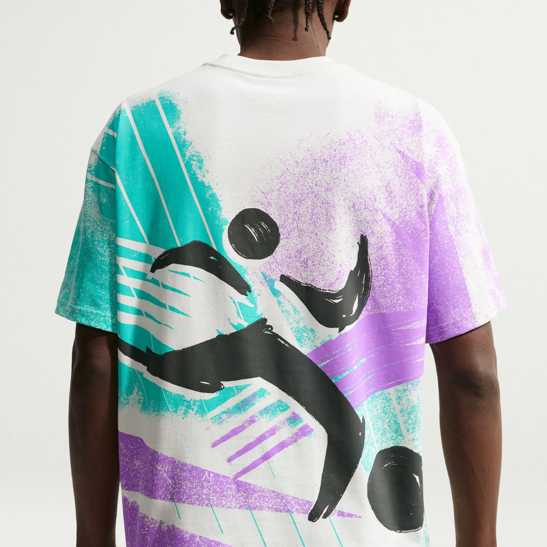 Nike "Worldwide" Sportswear T-Shirt (White/Teal/Purple)