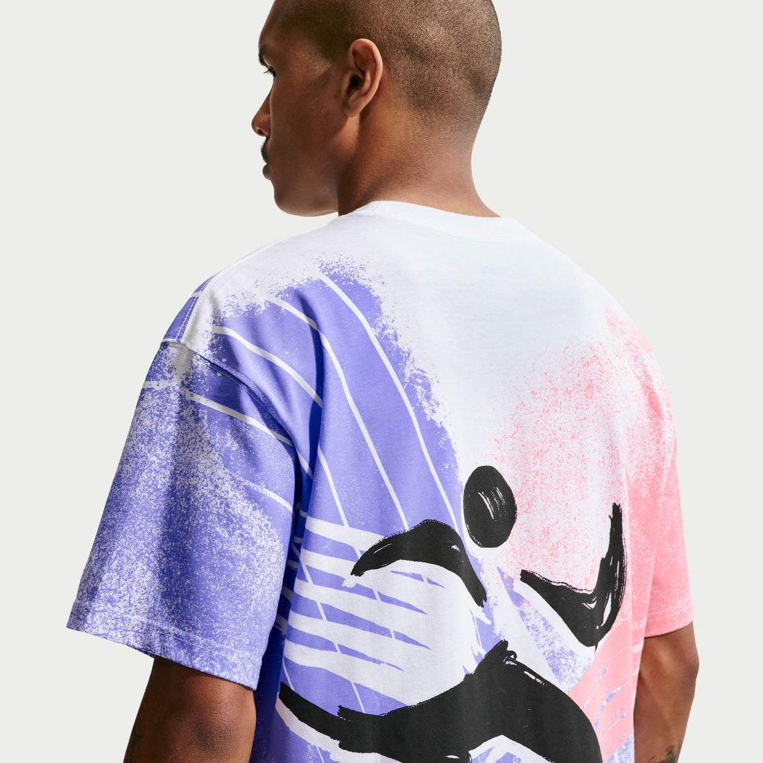 Nike "Worldwide" Sportswear T-Shirt (White/Red/Blue)