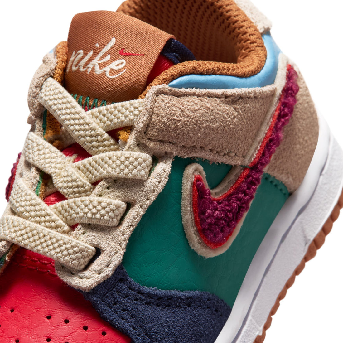 Nike Dunk Low BTE (Midnight Navy/Speed Red/Green Noise)