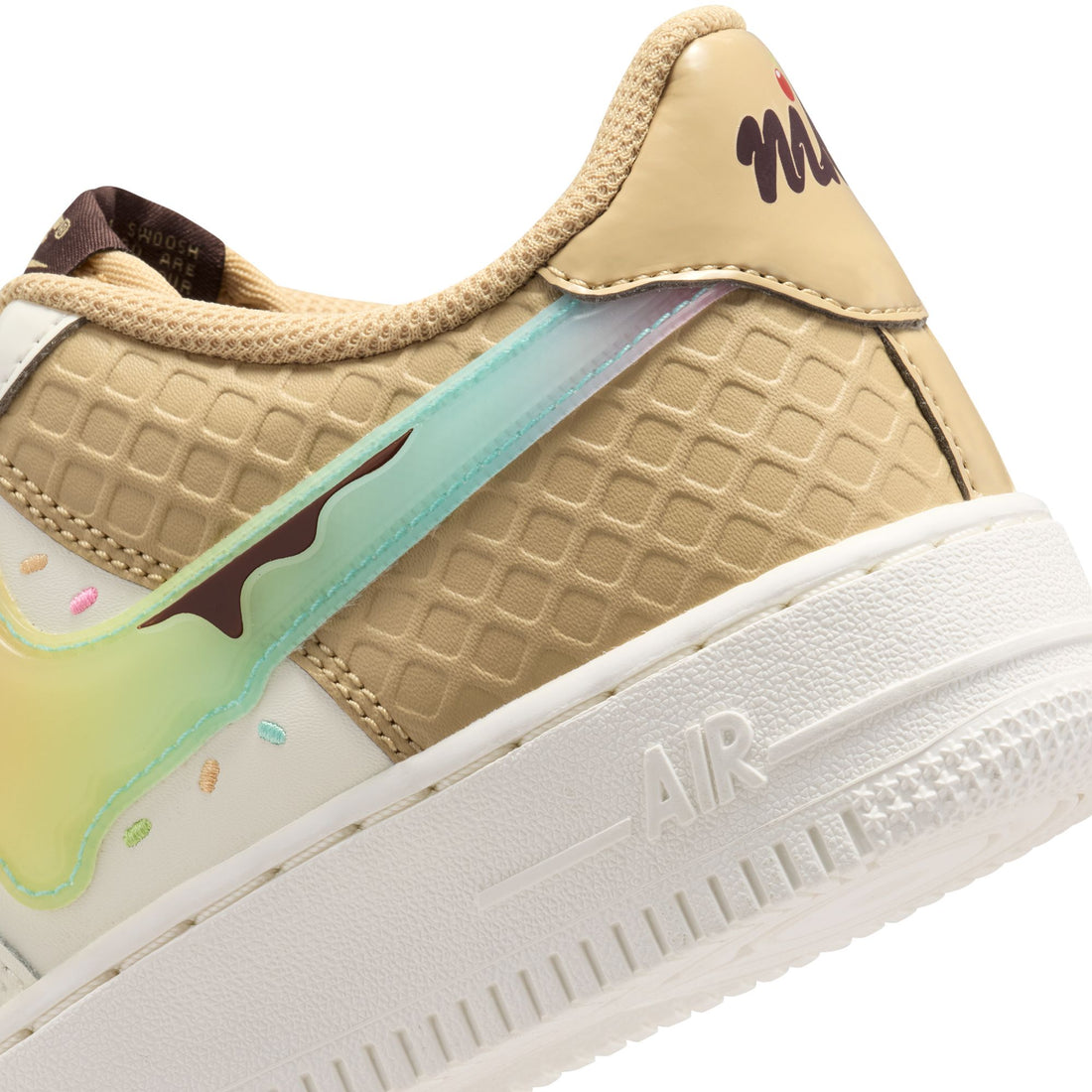 Nike Air Force 1 BG (SAIL/MULTI-COLOR-SESAME-LEMON VENOM)