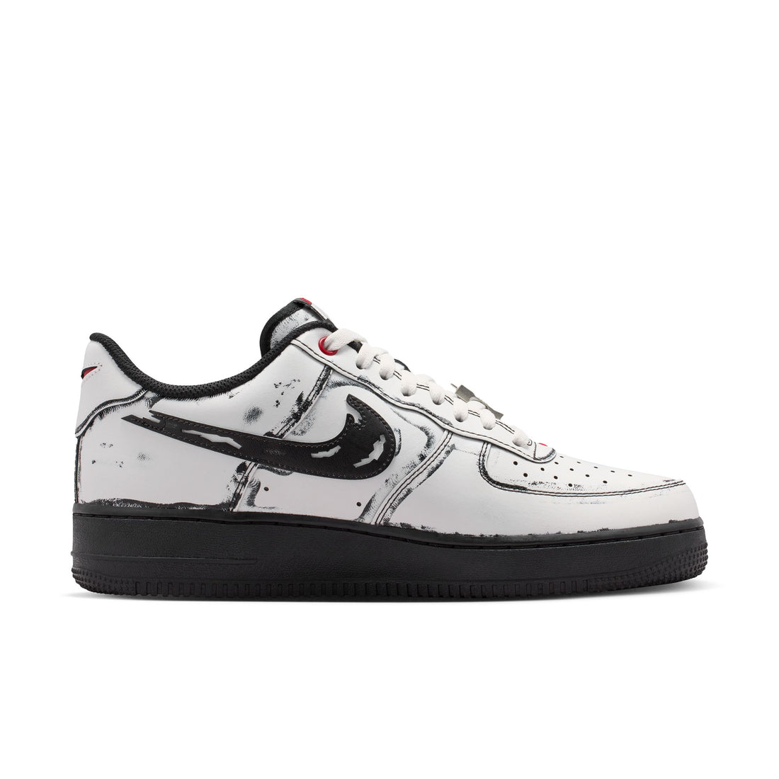 Nike Air Force 1 (Summit White/Metallic Silver)