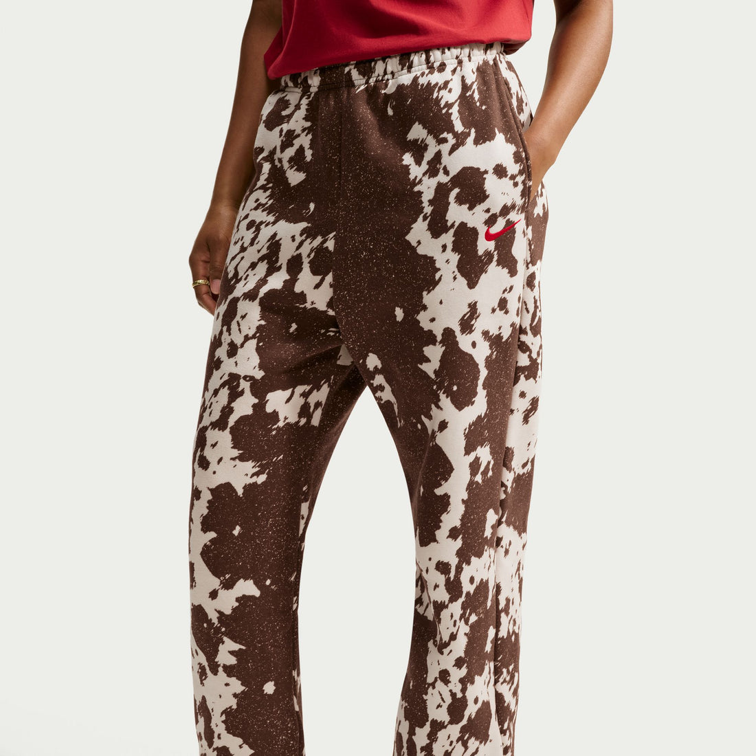 Nike Studio Fleece Medium Weight Oversized High-Rise Cuffed Pants