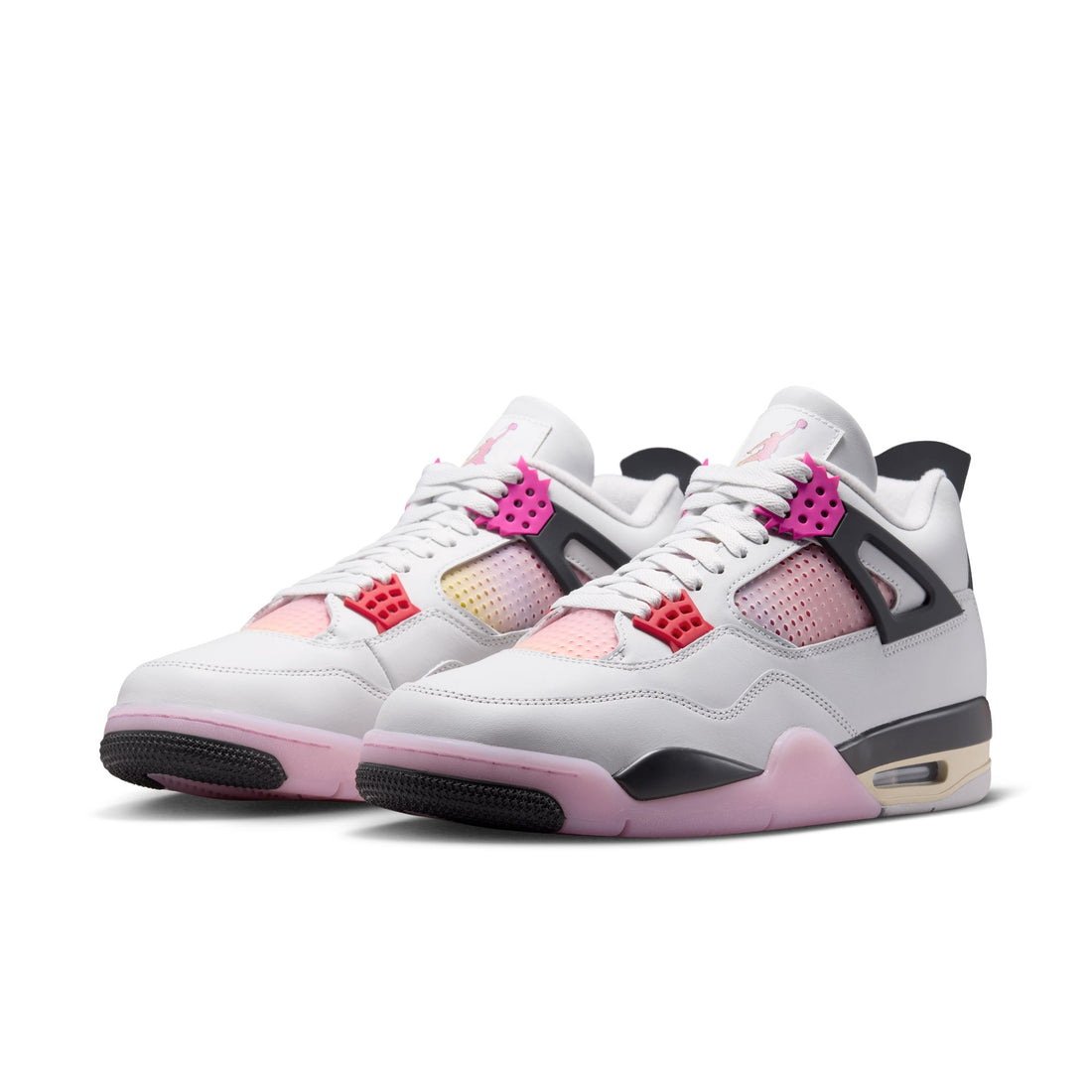 Air Jordan 4 Retro (Off White/Fire Pink/Anthracite)