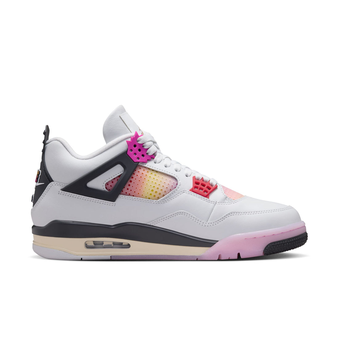 Air Jordan 4 Retro (Off White/Fire Pink/Anthracite)