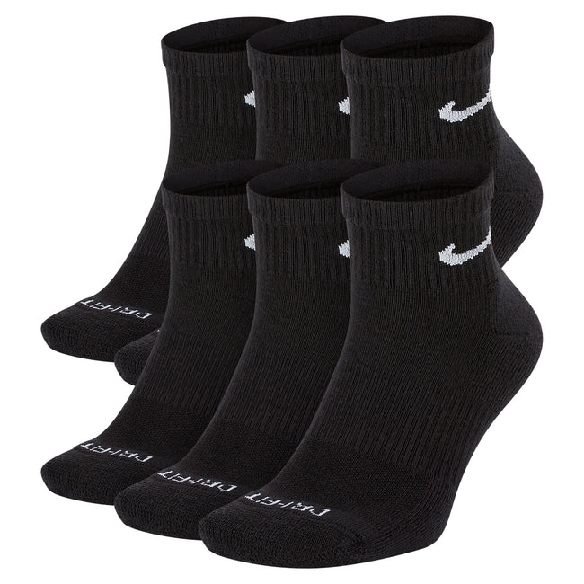 Nike Everyday Plus Cushioned Training Ankle Socks 6 Pairs (Black)