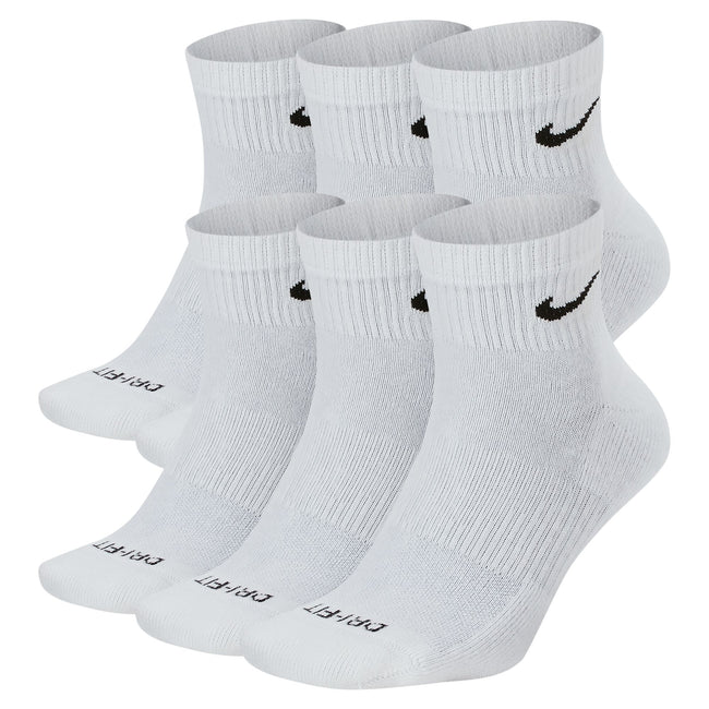 Nike Everyday Plus Cushioned Training Ankle Socks 6 Pairs (White)
