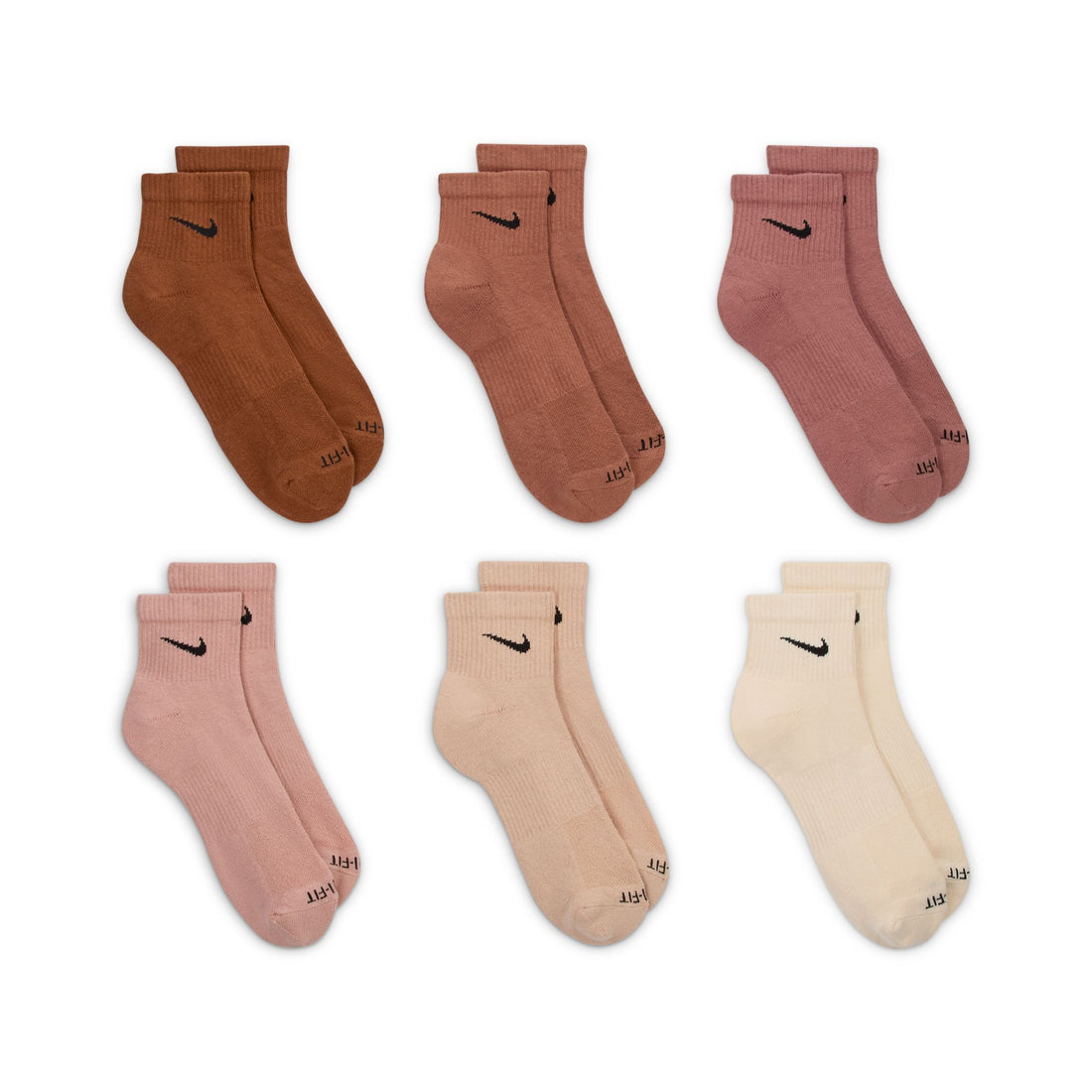 Nike Everyday Plus Cushioned Ankle Socks (Multi-Color)