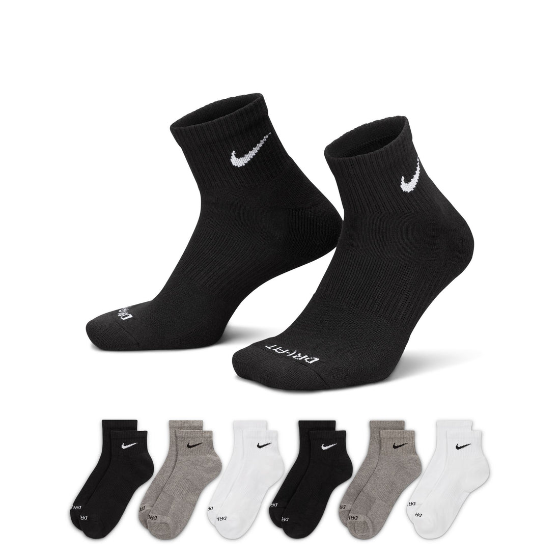 Nike Everyday Plus Cushioned Ankle Socks (Multi-Color)