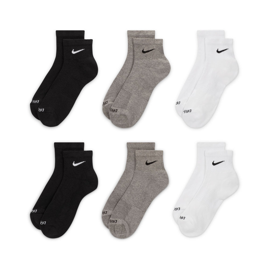 Nike Everyday Plus Cushioned Ankle Socks (Multi-Color)