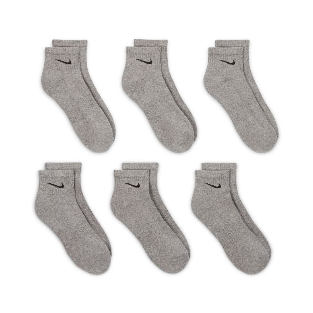 Nike Everyday Cushioned Training Ankle Socks 6 Pairs (Sport Grey)