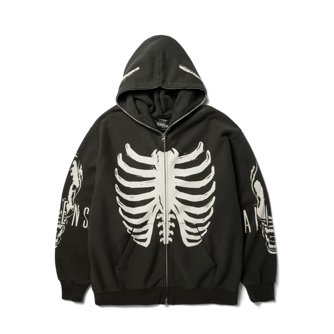 HUF Facehugger Full-Zip Hoodie (Vintage Black | 100% Cotton)