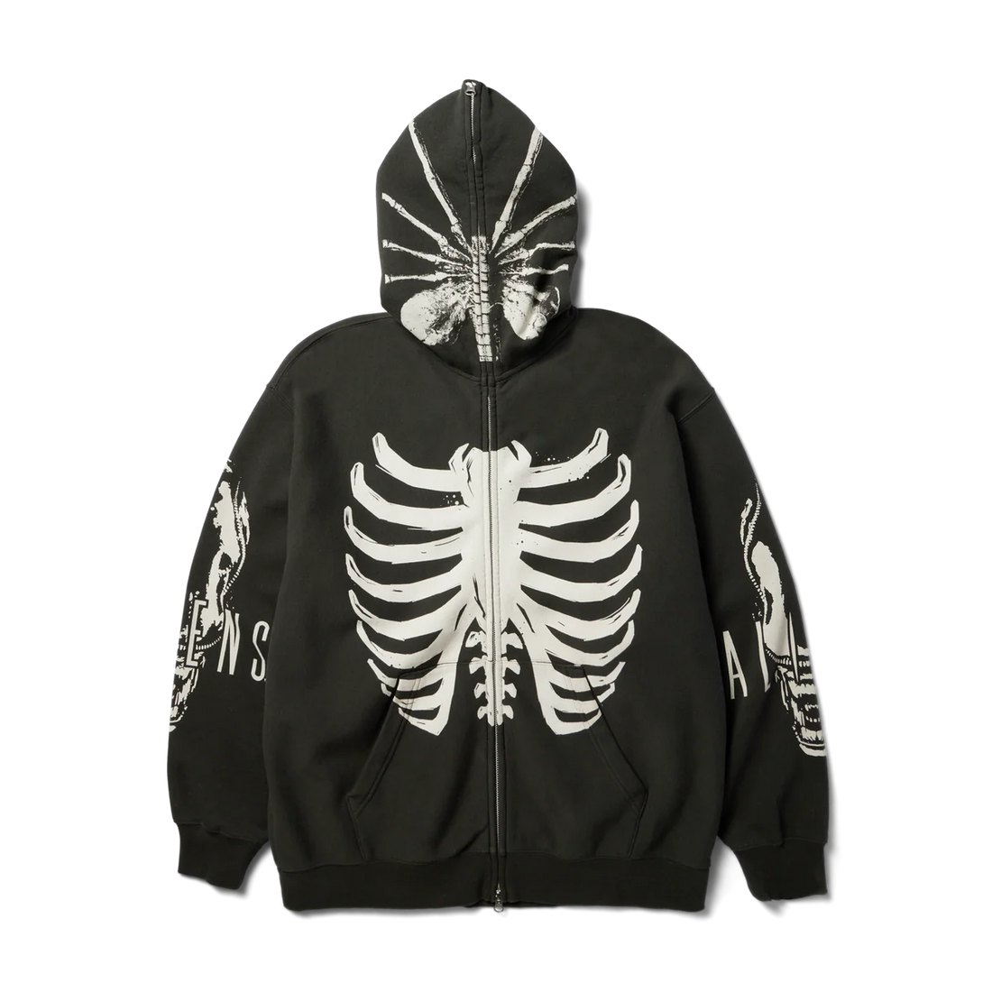 HUF Facehugger Full-Zip Hoodie (Vintage Black | 100% Cotton)