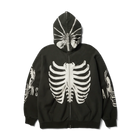 HUF Facehugger Full-Zip Hoodie (Vintage Black | 100% Cotton)