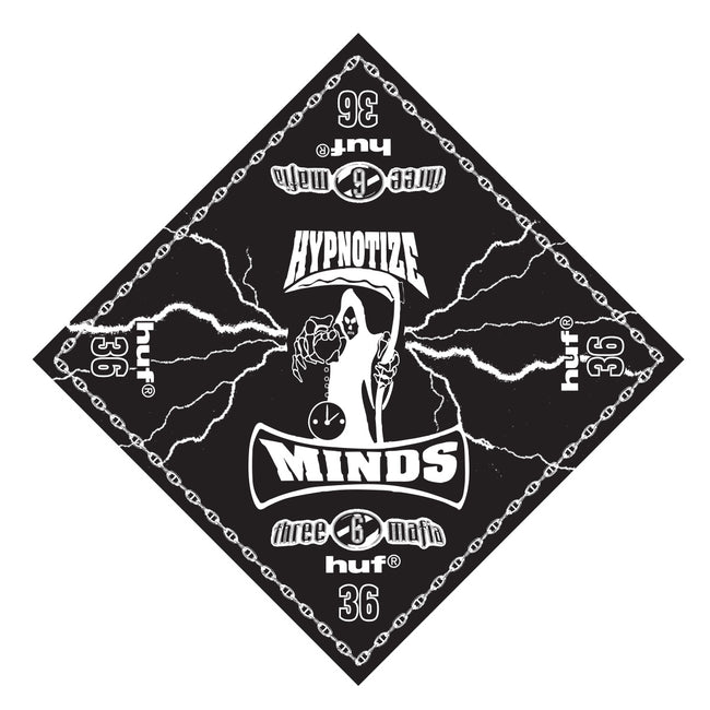 HUF x Three 6 Mafia Hypnotize Minds Bandana - Black