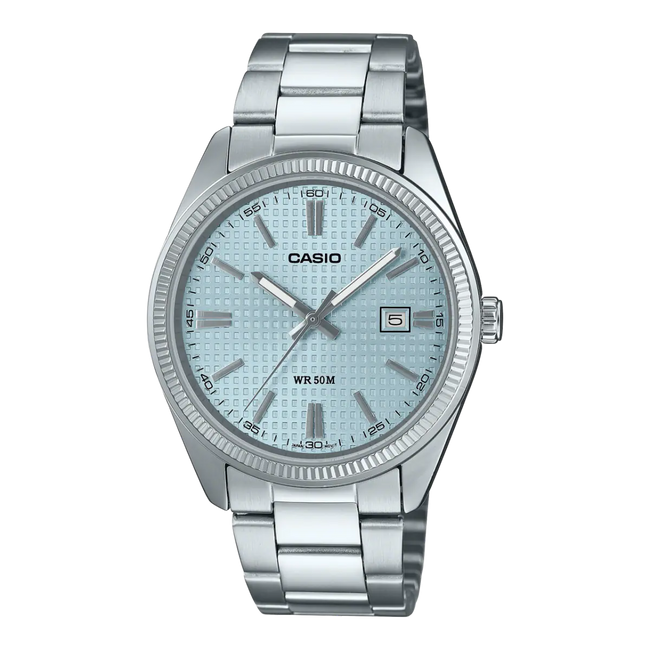 Casio Watch (Silver/Light Blue)