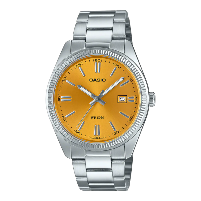 Casio Watch (Silver/Yellow)
