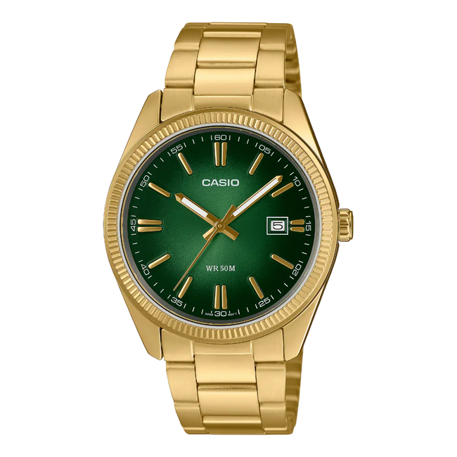 Casio Watch (Gold/Emerald)