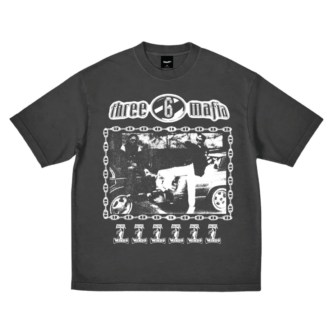 HUF x Three 6 Mafia Most Known Unknown SS Tee - Black