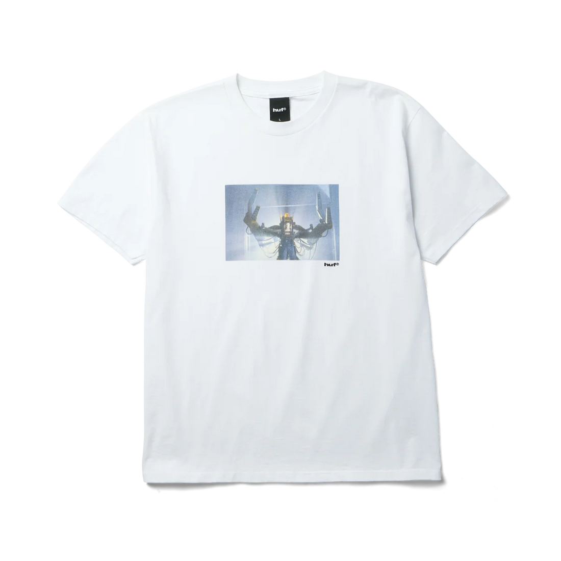 HUF Power Loader Tee (White | 100% Cotton)