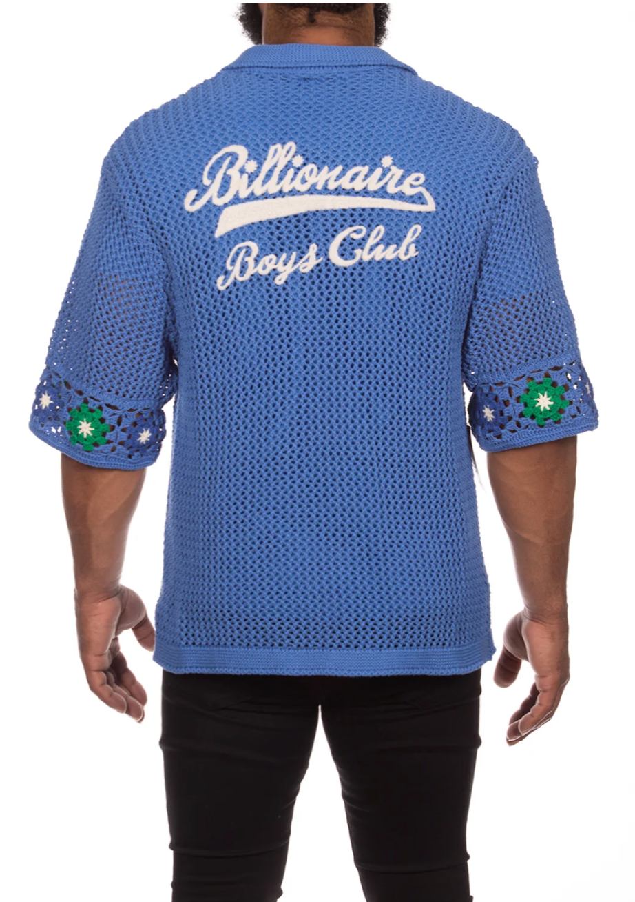 Billionaire Boys Club Stratosphere SS Knit (Brilliant Blue)