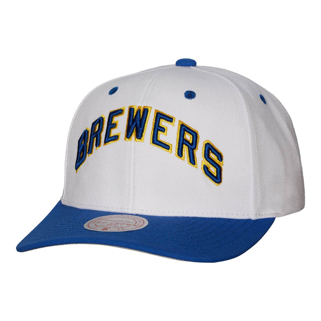 Mitchell & Ness MLB Evergreen Pro Snapback Coop Brewers (White)