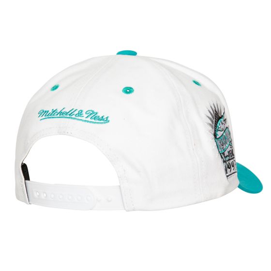 Mitchell & Ness MLB Tail Sweep Pro Snapback Coop Marlins (White)