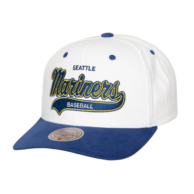 Mitchell & Ness MLB Tail Sweep Pro Snapback Coop Mariners (White)
