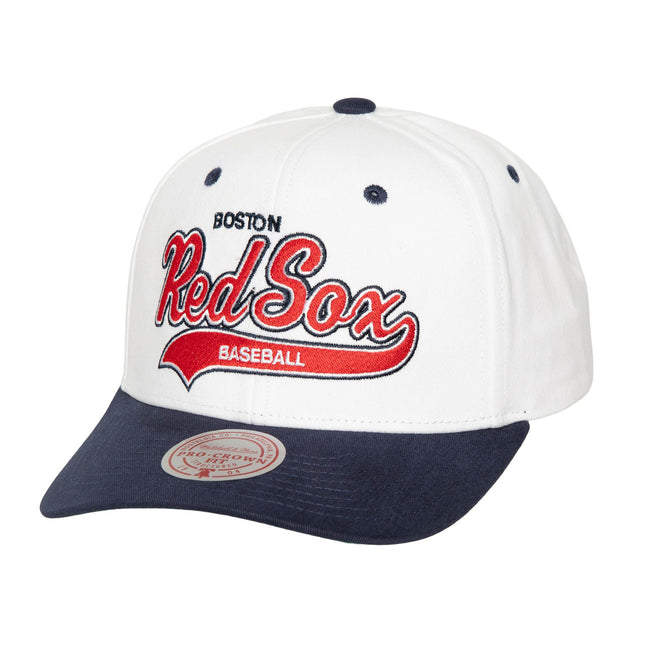 Mitchell & Ness MLB Tail Sweep Pro Snapback Red Sox (White)