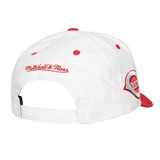 Mitchell & Ness MLB Tail Sweep Pro Snapback Reds (White)