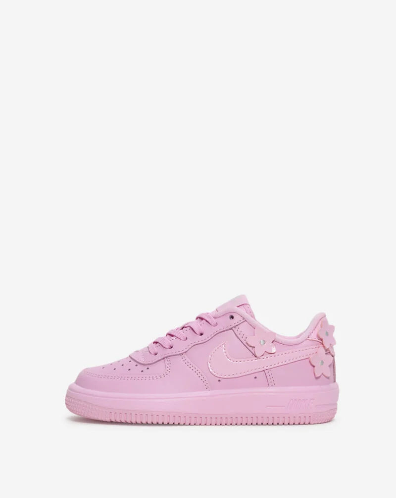 Nike Air Force 1 KI Floret Lace PS (Pink Rise/Pink Rise/Pink Foam)