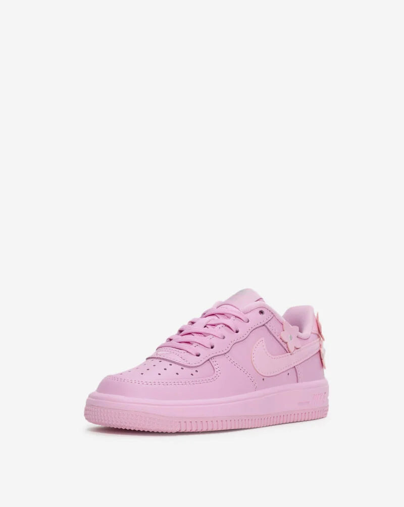 Nike Air Force 1 KI Floret Lace PS (Pink Rise/Pink Rise/Pink Foam)