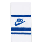 Nike Everyday Essentials Crew Socks 3 Pack (White/Game Royal/Game Royal)