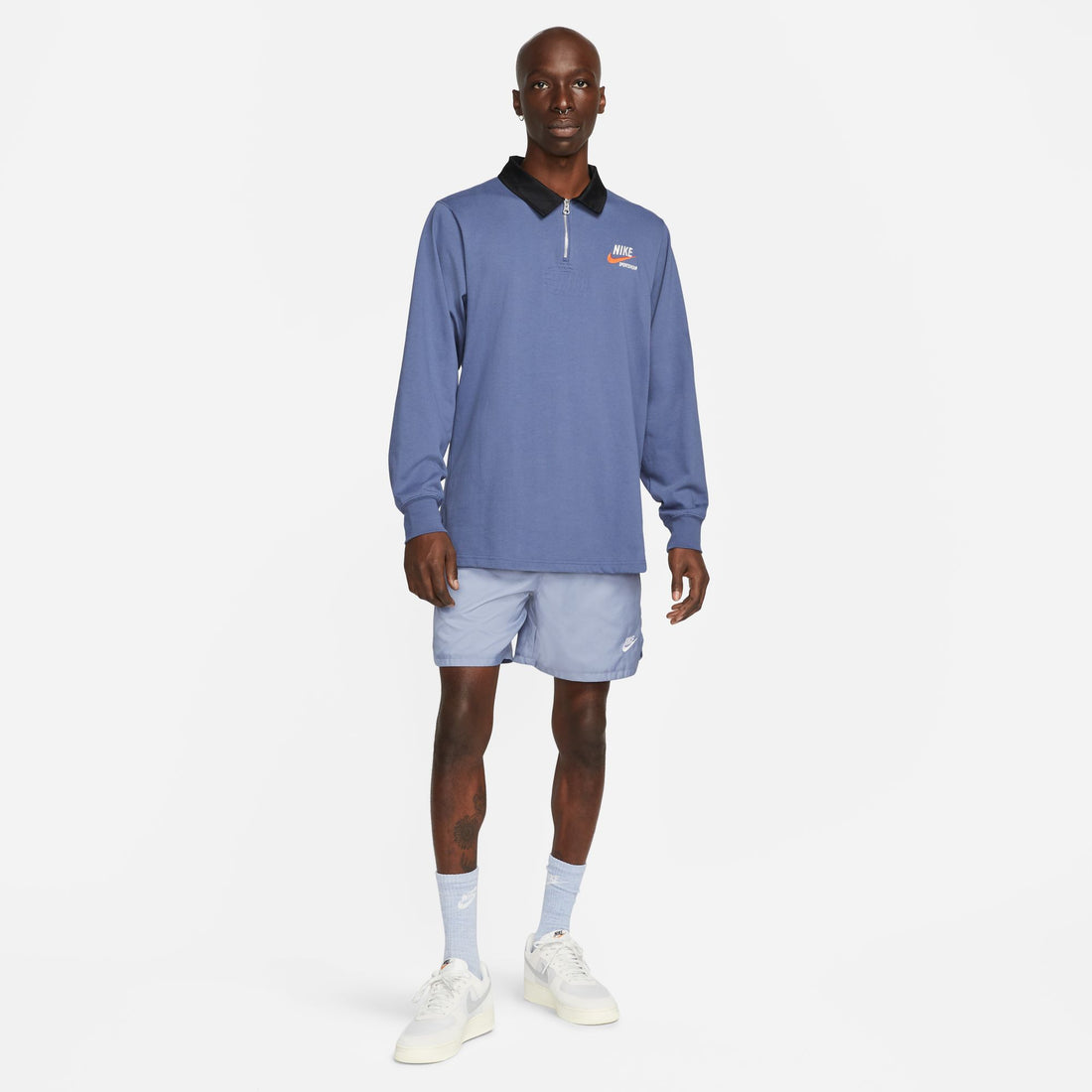 Nike Sportswear Trend Rugby Top (Diffused Blue/Black)