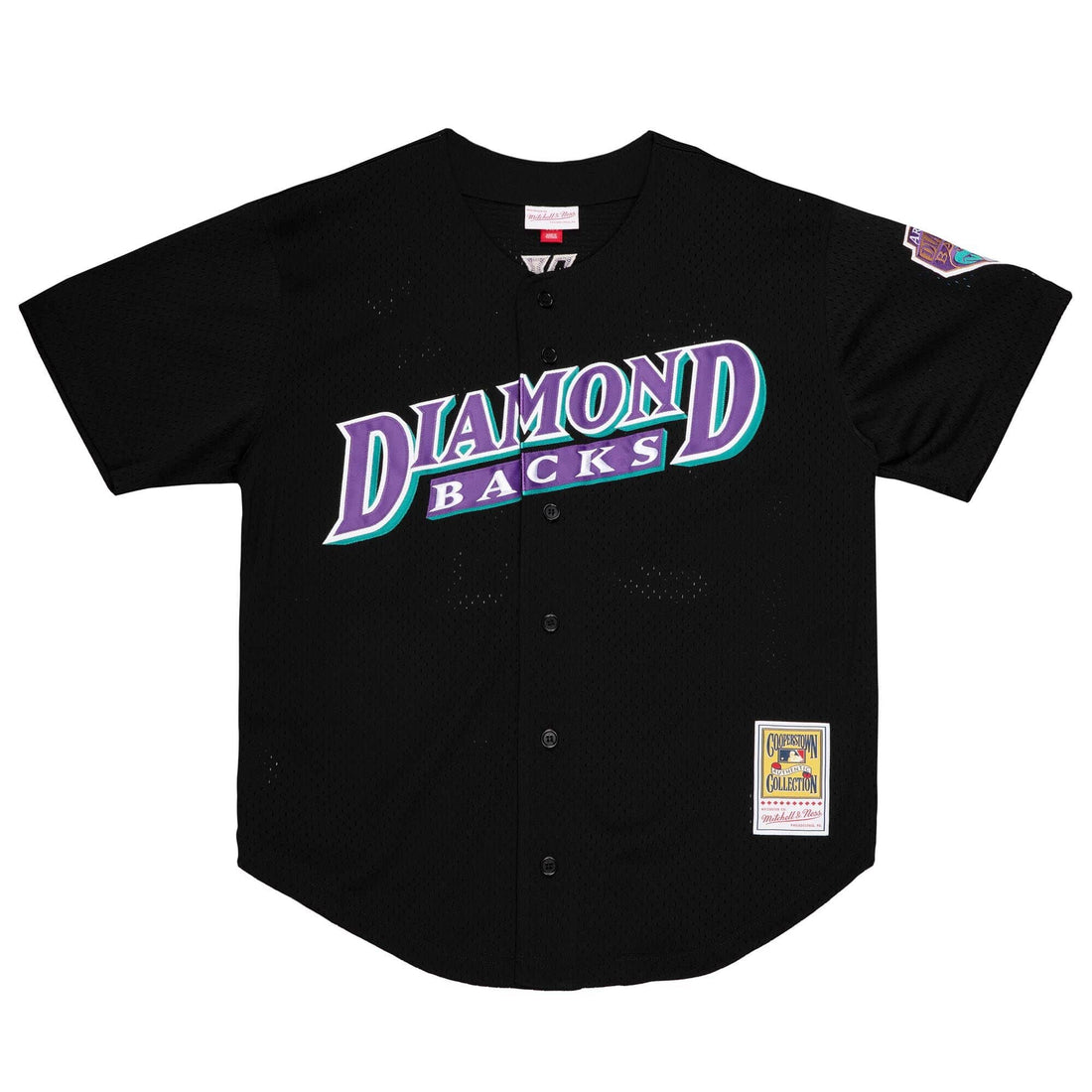 Mitchell & Ness MLB Authentic Randy Johnson Arizona Diamondbacks 1999 BP Button Front Jersey (Black)